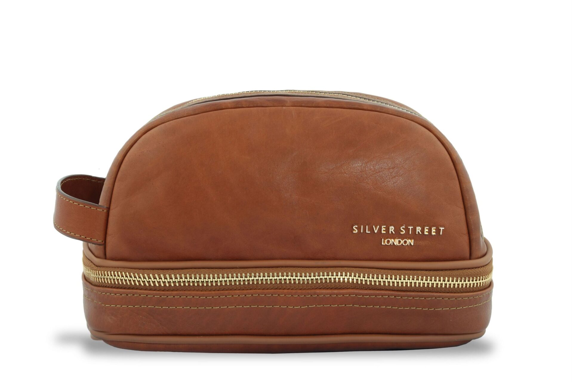 Dubbin Tan Leather Toiletry Bags for Men - Silver Street London