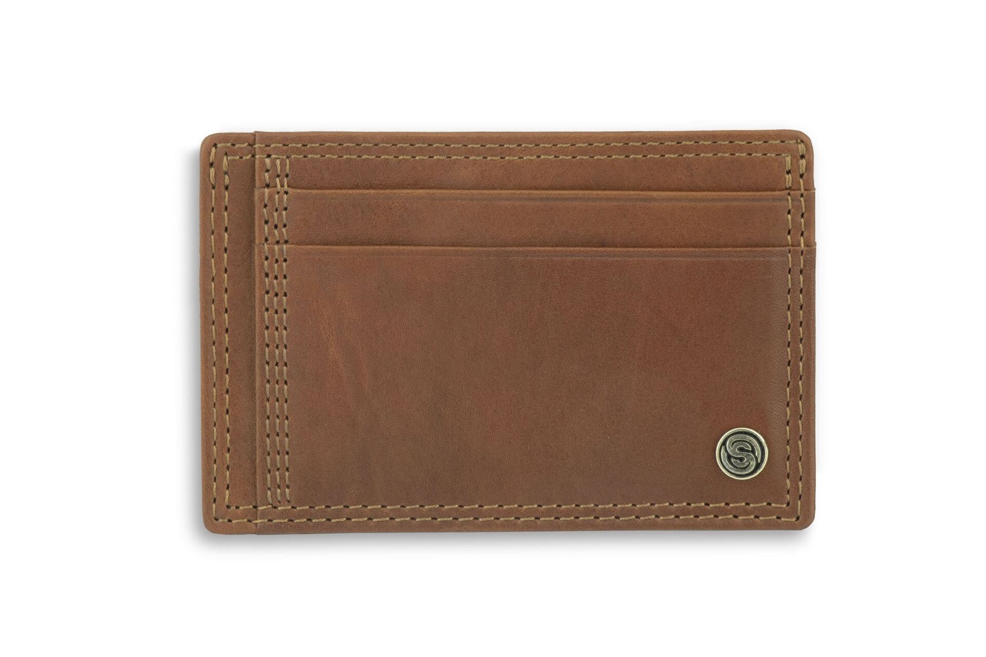 Dubbin Tan Card Holder- Silver Street London