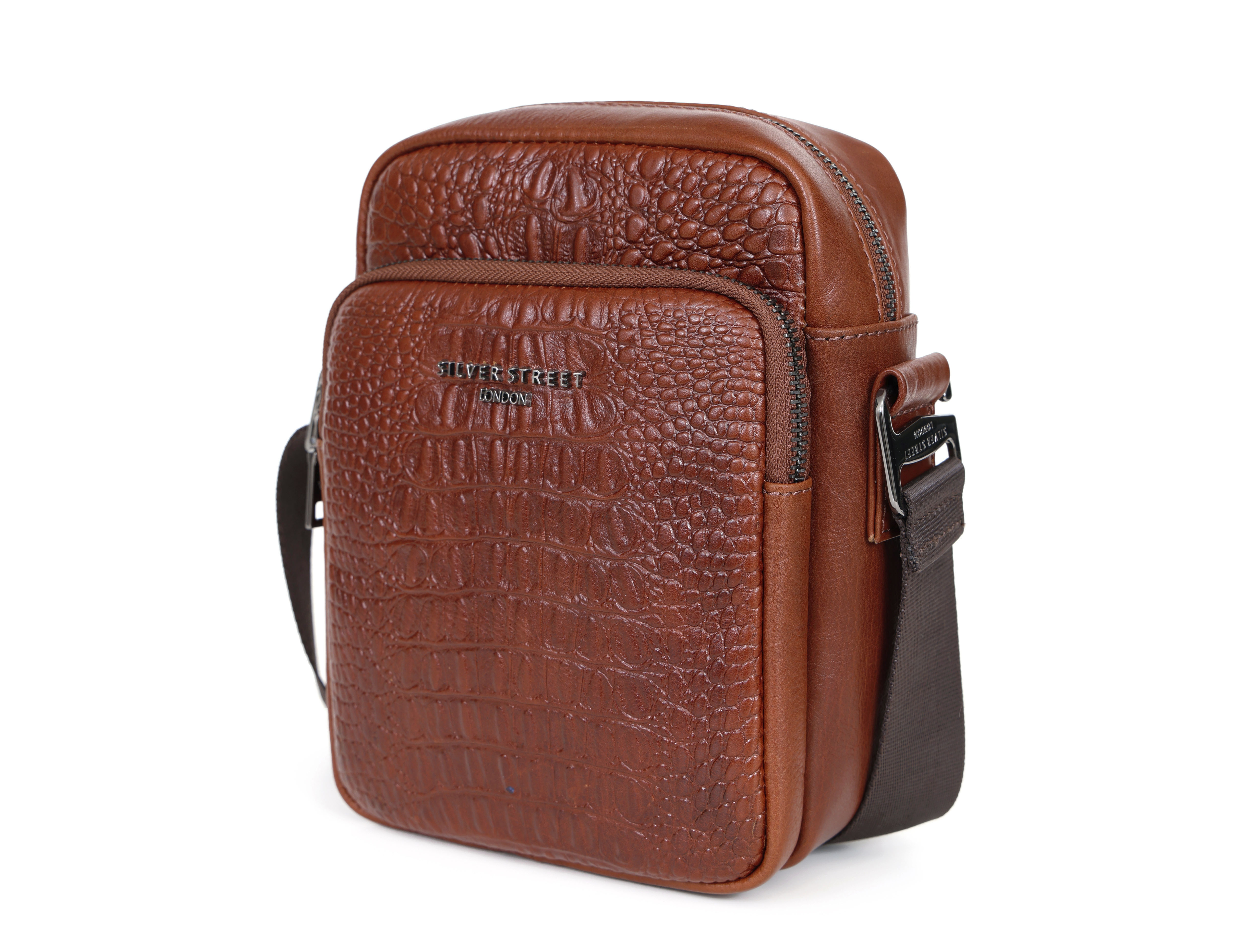 Leather Crossbody Bag/ Man Purse - Bryson [Brown] – Alexandre León